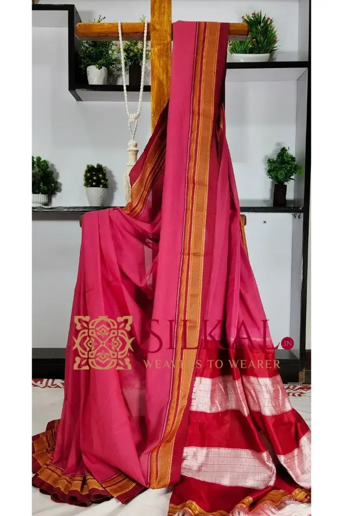 SKL3227 Ilkal Handloom Cotton Silk Saree 