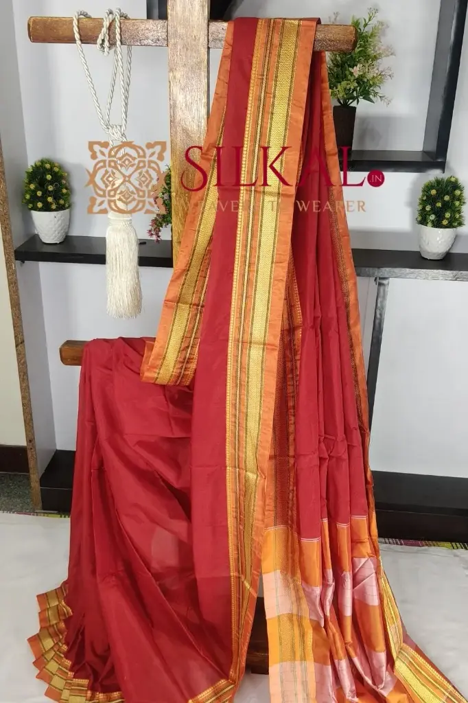 SKL03424 Ilkal Mercerized Cotton Saree 