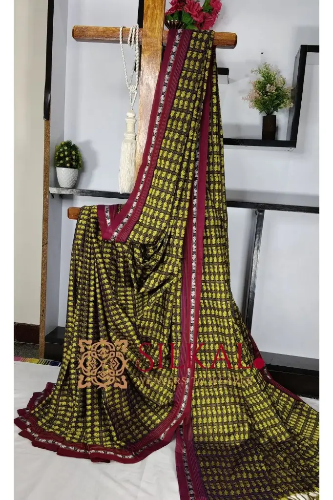 SKL03444 Ilkal Khun Viscose Cotton Saree 