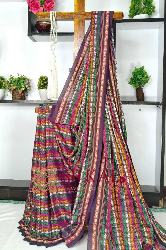 SKL03548 Ilkal Khun Viscose Cotton Saree  