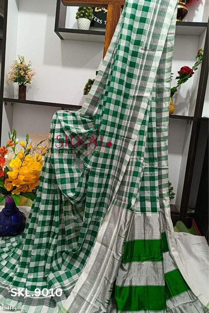 Ilkal Cotton Silk Chikki Paras Handloom Saree