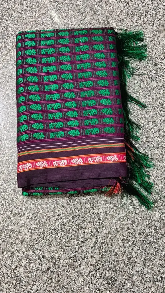  SKL03547 Ilkal Khun Viscose Cotton Saree