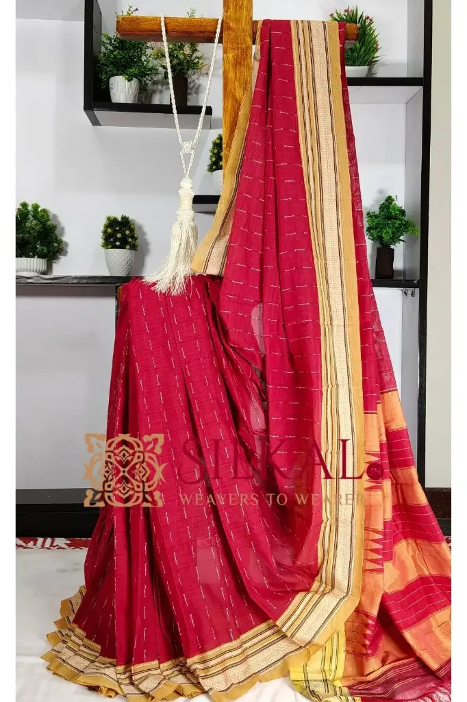 SKL3189 Ilkal Cotton by Cotton Handloom Saree 