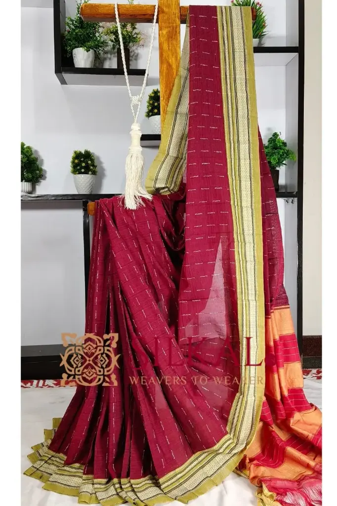 SKL3190 Ilkal Cotton by Cotton Handloom Saree  
