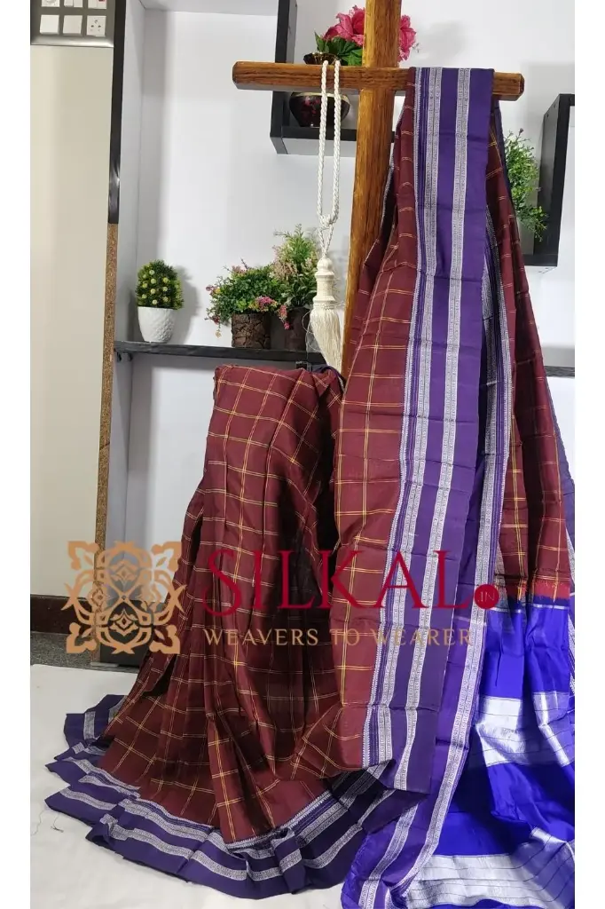 SKL03328 Ilkal Cotton Silk Gayatri Handloom Saree  